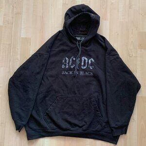 SOLD AC/DC Rockware Black Hoodie Size XL